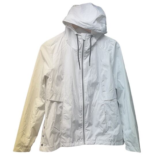 Calvin Klein  Performance Hooded Full-Zip Jacket Windbreaker - White - Size: S - Picture 1 of 16